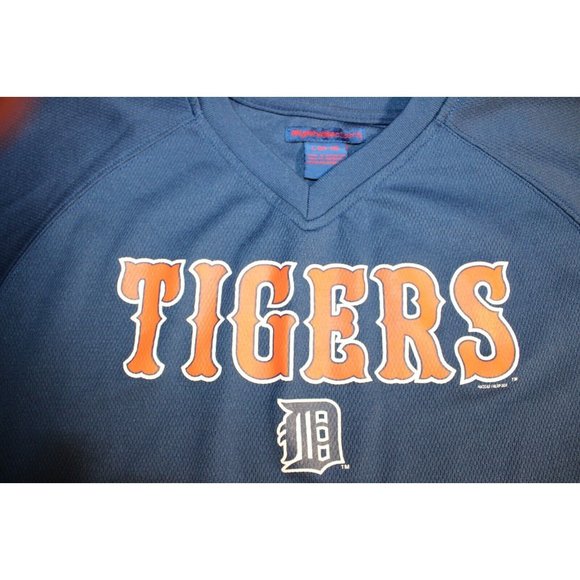 MLB Baseball Detroit Tigers Short Sleeve Shirt Top Boys Youth Large MightyMac - Picture 3 of 4